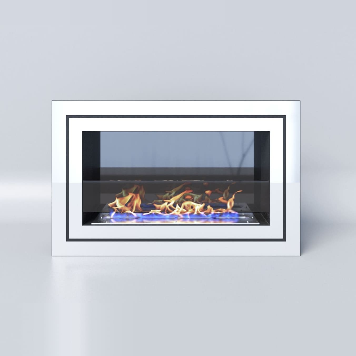 Биокамин "Русский огонь" Стенли 800N настенный (высота 500мм.) с защитным стеклом по цене 35 350 руб.