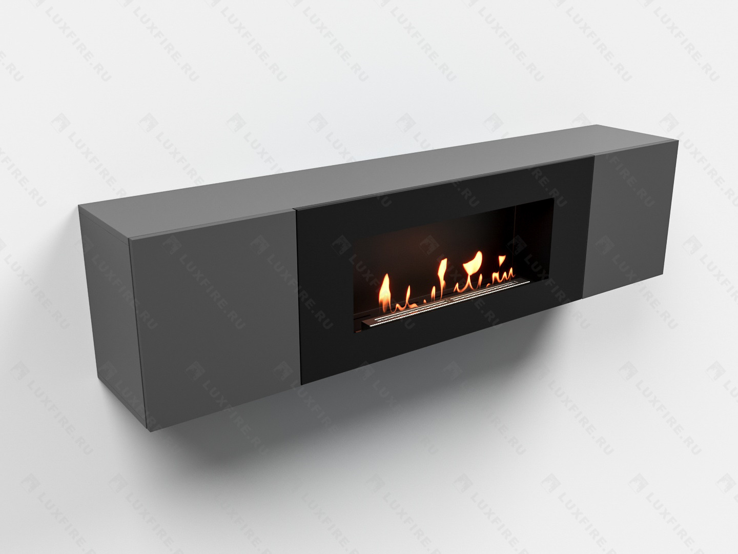 Тумба универсальная Lux Fire "Байкал Н" 1600, ножки, графит, с биокамином 900 по цене 68 148 руб.