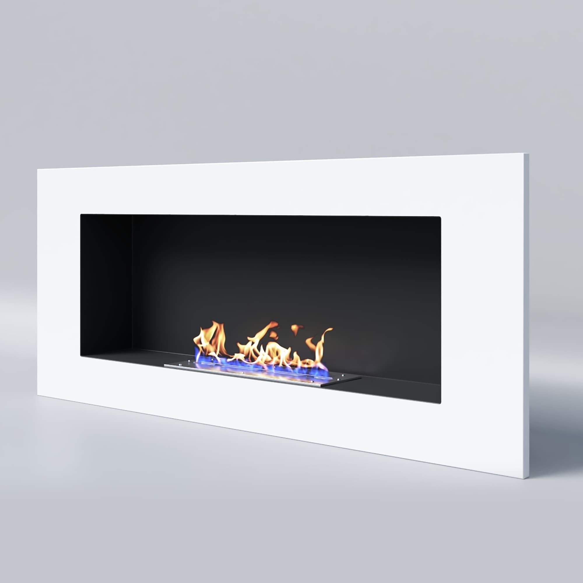 Биокамин "Русский огонь" Лайт Бланк 1200V с декоративным стеклом (стемалитом) по цене 28 650 руб.