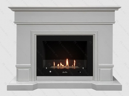 Каминный портал МДФ "Флоренция 1400" с биокамином Lux Fire "Фаер Бокс 4 - 33" (бежевый) Каминный портал МДФ "Флоренция 1400" с биокамином Lux Fire "Фаер Бокс 4 - 33" (бежевый)