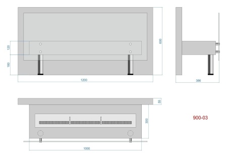 Биокамин напольный Lux Fire "Консул 3" 1200 по цене 47 250 руб.