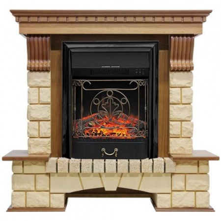 Pierre Luxe шампань (дуб)+Majestic FX Black Pierre Luxe шампань (дуб)+Majestic FX Black