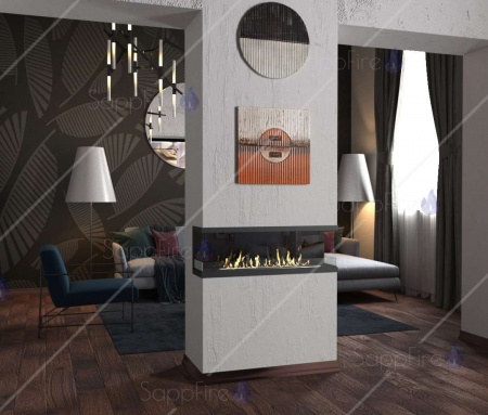 Встраиваемый торцевой очаг 1200 SappFire по цене 56 400 руб.
